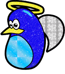 Pinguin Glitter plaatjes 