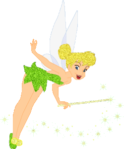 Tinkerbell Glitter plaatjes 