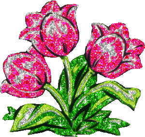 Tulpen Glitter plaatjes Bloemen Rozen