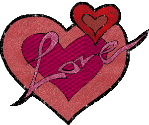 Valentijn Glitter plaatjes 