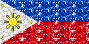 Vlaggen Glitter plaatjes Filipijnen