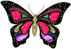 Vlinders Glitter plaatjes 