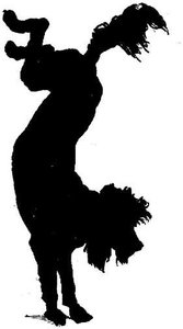 Honden plaatjes Zwart wit honden Hond Handstand