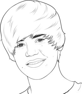 Justin Bieber Kleurplaat. Kleurplaten Justin bieber Beroemdheden kleurplaten 