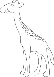 Giraffe Kleurplaat. Kleurplaten Giraffe Dieren kleurplaten 