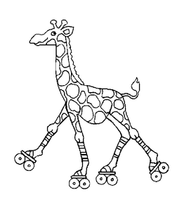 Giraffe Kleurplaat. Kleurplaten Giraffe Dieren kleurplaten 