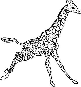 Giraffe Kleurplaat. Kleurplaten Giraffe Dieren kleurplaten 