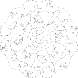 Mandala Kleurplaat. Kleurplaten Dieren kleurplaten Mandala 