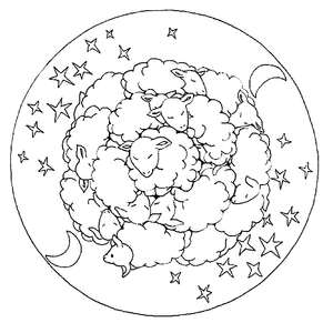 Mandala Kleurplaat. Kleurplaten Dieren kleurplaten Mandala 