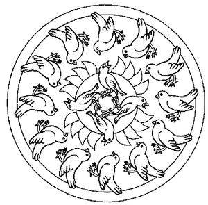 Mandala Kleurplaat. Kleurplaten Dieren kleurplaten Mandala 