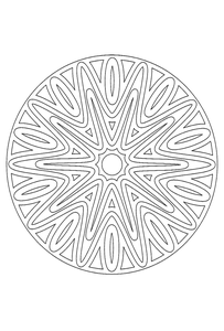 Mandala Kleurplaat. Kleurplaten Dieren kleurplaten Mandala 