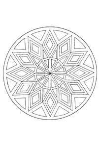 Mandala Kleurplaat. Kleurplaten Dieren kleurplaten Mandala 