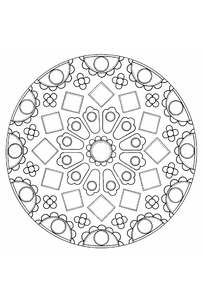 Mandala Kleurplaat. Kleurplaten Dieren kleurplaten Mandala 