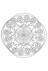 Mandala Kleurplaat. Kleurplaten Dieren kleurplaten Mandala 