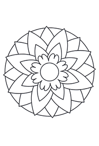 Mandala Kleurplaat. Kleurplaten Dieren kleurplaten Mandala 