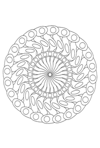 Mandala Kleurplaat. Kleurplaten Dieren kleurplaten Mandala 