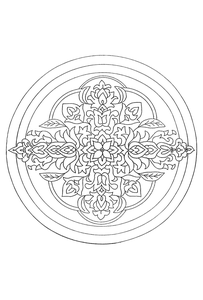 Mandala Kleurplaat. Kleurplaten Dieren kleurplaten Mandala 