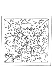 Mandala Kleurplaat. Kleurplaten Dieren kleurplaten Mandala 