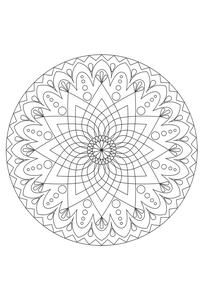 Mandala Kleurplaat. Kleurplaten Dieren kleurplaten Mandala 