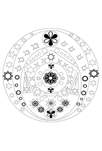 Mandala Kleurplaat. Kleurplaten Dieren kleurplaten Mandala 