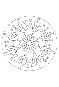 Mandala Kleurplaat. Kleurplaten Dieren kleurplaten Mandala 