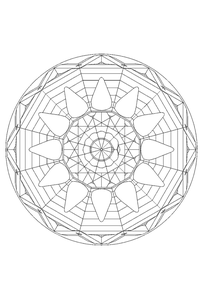 Mandala Kleurplaat. Kleurplaten Dieren kleurplaten Mandala 