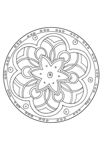 Mandala Kleurplaat. Kleurplaten Dieren kleurplaten Mandala 