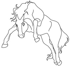 Paarden Kleurplaat. Paarden Kleurplaten Dieren kleurplaten 