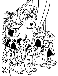 101 Dalmatiers Kleurplaat. 101 dalmatiers Kleurplaten Disney kleurplaten 