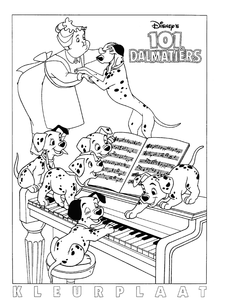 101 Dalmatiers Kleurplaat. 101 dalmatiers Kleurplaten Disney kleurplaten 
