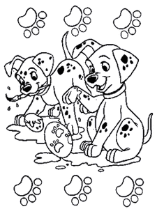 101 Dalmatiers Kleurplaat. 101 dalmatiers Kleurplaten Disney kleurplaten 