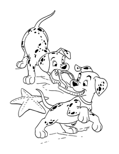 102 Dalmatiers Kleurplaat. Kleurplaten Disney kleurplaten 102 dalmatiers 