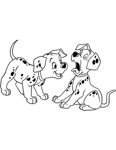 102 Dalmatiers Kleurplaat. Kleurplaten Disney kleurplaten 102 dalmatiers 