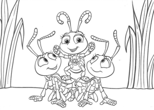 A Bugs Life Kleurplaat. Kleurplaten Disney kleurplaten A bugs life 