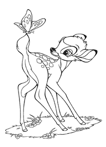 Bambi Kleurplaat. Bambi Kleurplaten Disney kleurplaten 