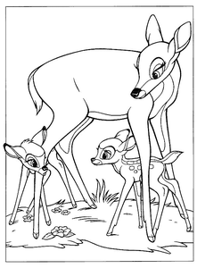 Bambi Kleurplaat. Bambi Kleurplaten Disney kleurplaten 