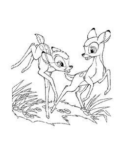 Bambi Kleurplaat. Bambi Kleurplaten Disney kleurplaten 
