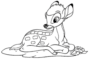 Bambi Kleurplaat. Bambi Kleurplaten Disney kleurplaten 