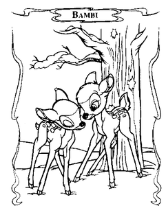 Bambi Kleurplaat. Bambi Kleurplaten Disney kleurplaten 