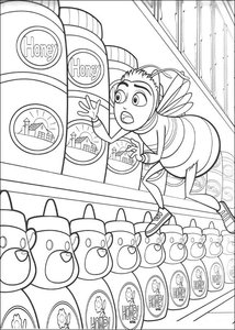 Bee Movie Kleurplaat. Kleurplaten Disney kleurplaten Bee movie 