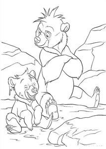 Brother Bear Kleurplaat. Brother bear Kleurplaten Disney kleurplaten 