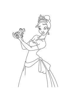 De Prinses En De Kikker Kleurplaat. Kleurplaten Disney kleurplaten De prinses en de kikker 