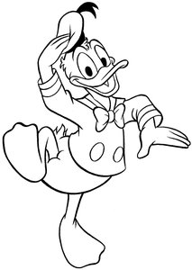 Donald Duck Kleurplaat. Donald duck Kleurplaten Disney kleurplaten 