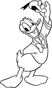 Donald Duck Kleurplaat. Donald duck Kleurplaten Disney kleurplaten 