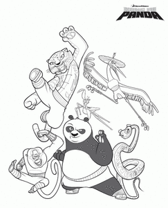 Kung Fu Panda Kleurplaat. Kleurplaten Disney kleurplaten Kung fu panda 