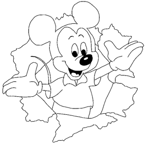 Mickey Mouse Kleurplaat. Mickey mouse Kleurplaten Disney kleurplaten 