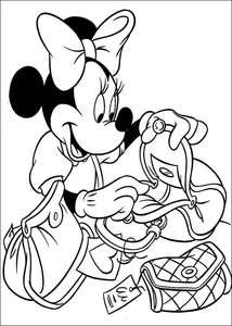 Minnie Mouse Kleurplaat. Minnie mouse Kleurplaten Disney kleurplaten 