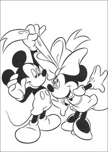 Minnie Mouse Kleurplaat. Minnie mouse Kleurplaten Disney kleurplaten 