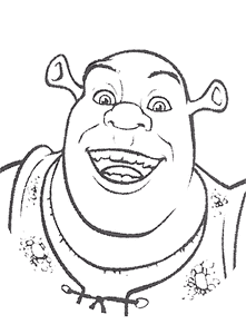 Shrek Kleurplaat. Shrek Kleurplaten Disney kleurplaten 