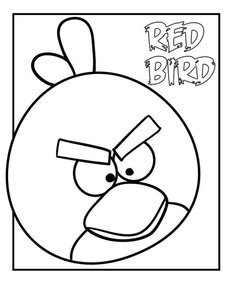 Angry Birds Kleurplaat. Kleurplaten Angry birds 